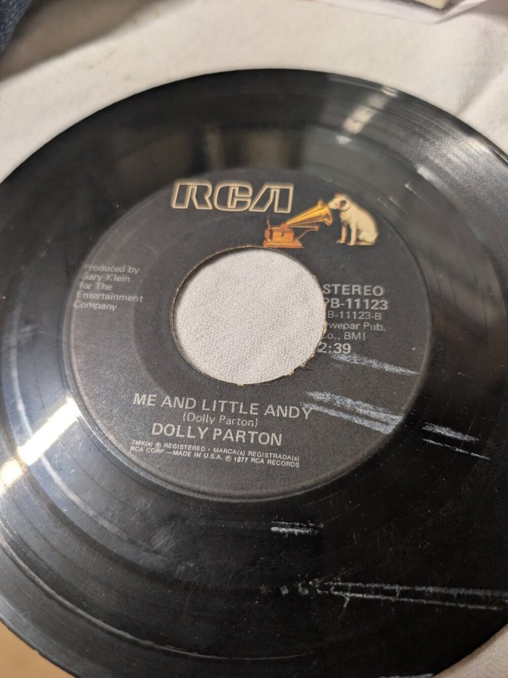 RCA Dolly Parton 7" Vinyl Record PB-11123